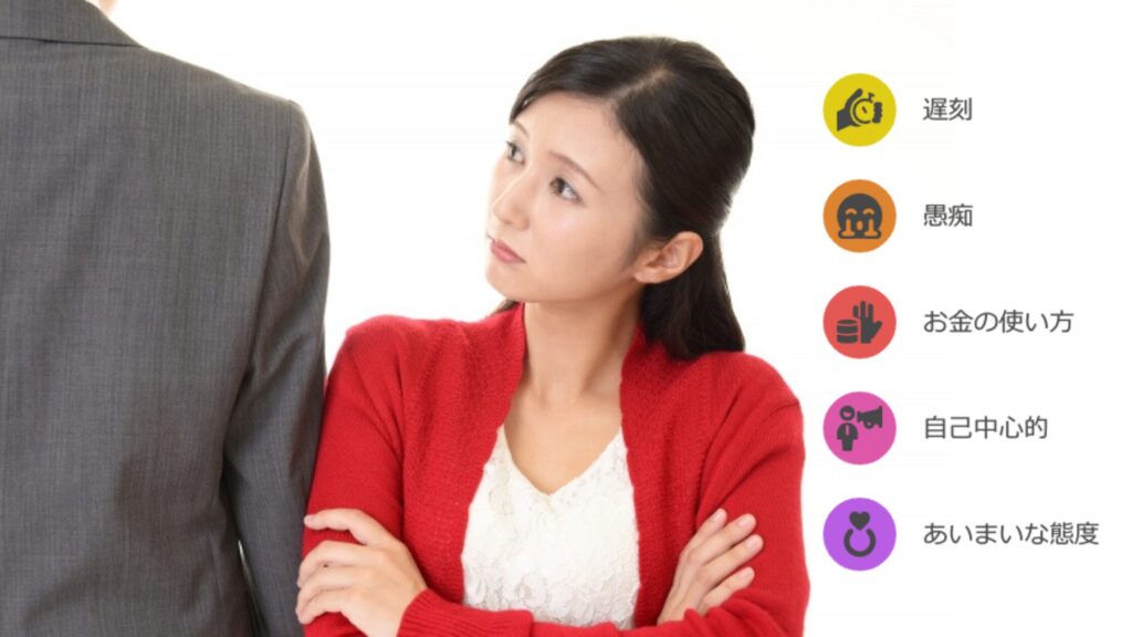 「やめたほうがいい男性」の主な特徴