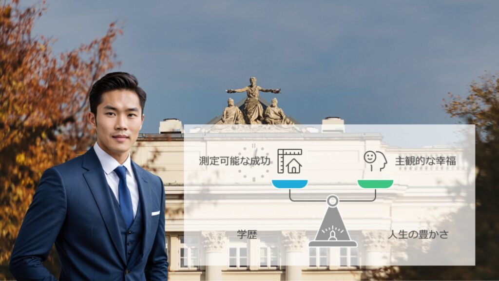 学歴だけでは測れない「人生の豊かさ」